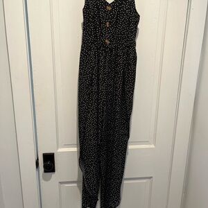 Black Polka Dot Jumpsuit